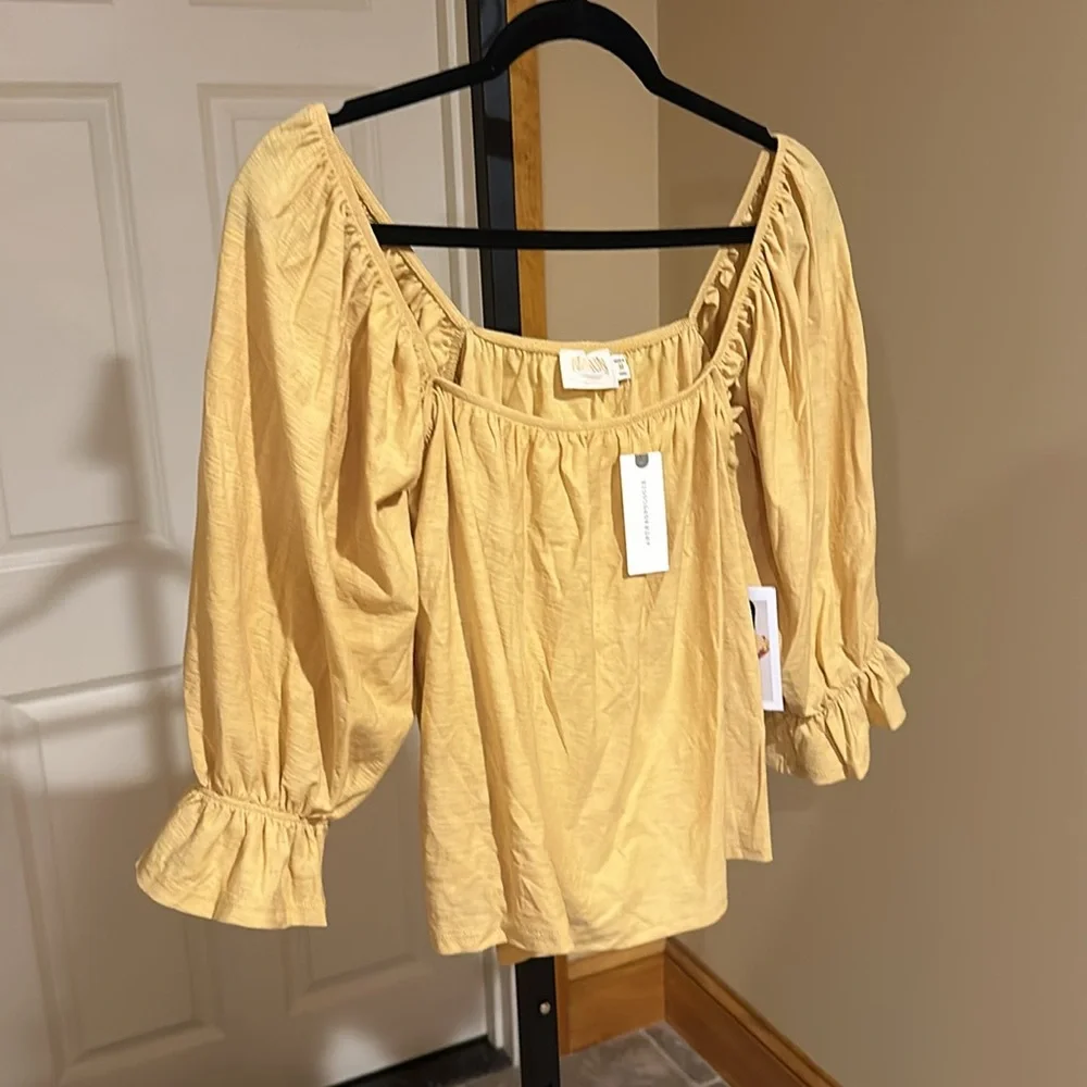 Anthropologie Nation LTD Luca Peasant Top in Daisy NEW - Picture 3 of 10